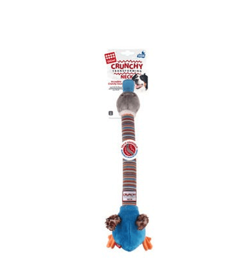 Gigwi Crunchy Neck Plush Friendz Pato L Con Sonido Para Perros Qmascotas