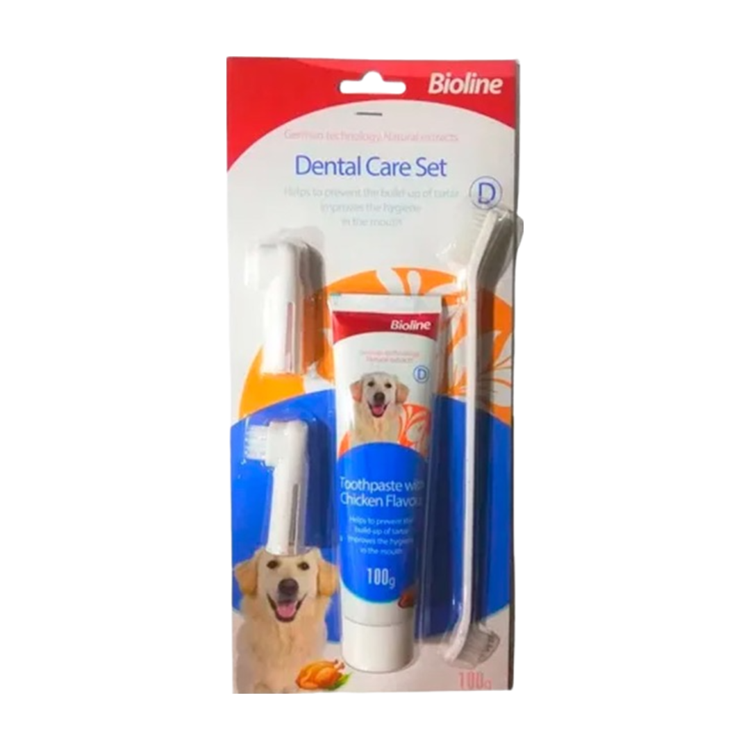 Bioline Set Dental Sabor Pollo Grs Para Perros Qmascotas